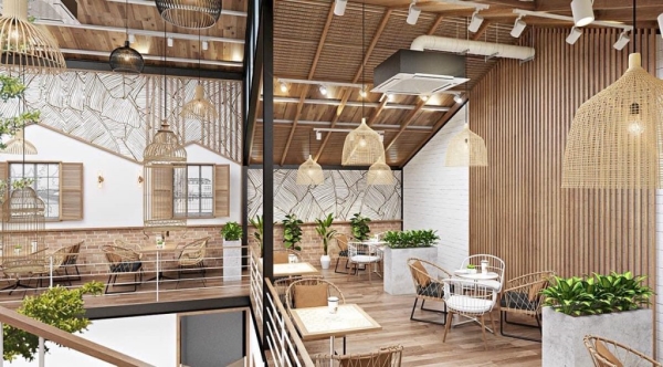 Thiết kế quán cafe phong cách Scandinavian - Công Ty TNHH Thiết Kế Thi Công Nội Thất DEBA DESIGN